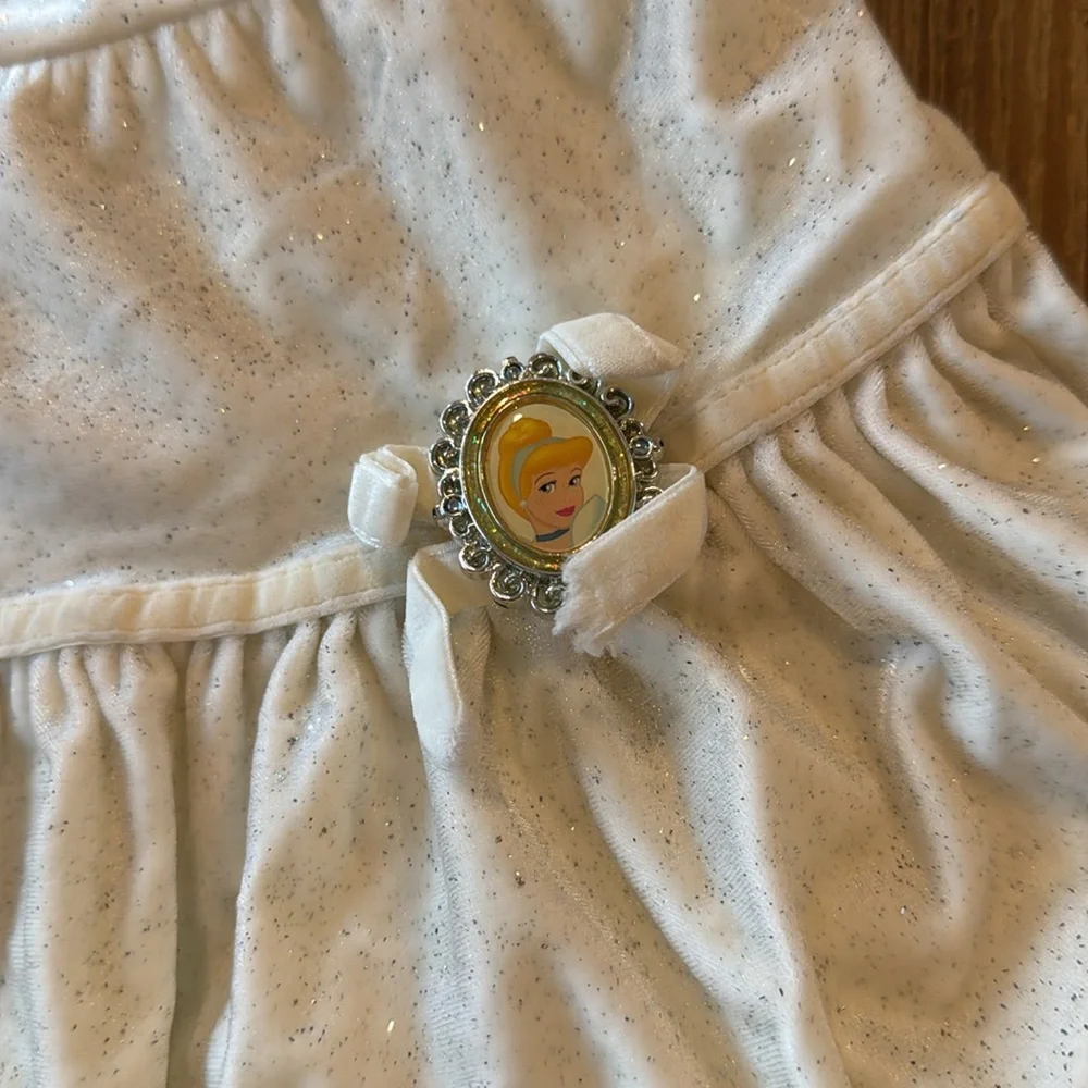 Walt Disney Parks kids small Cinderella sweater/Skirt Set with purse and crown